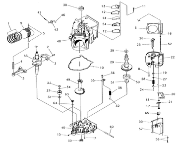 Gn-410 Engine Diagram and Parts List for 0916-1  Generac Generator