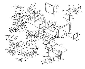 Engine Shrouding Diagram and Parts List for 6206-8  Generac Generator
