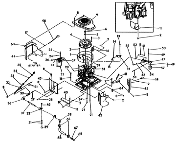Part Location Diagram of 90954 Generac Wrapper, Starter Side