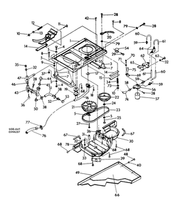 Base And Pulleys Diagram and Parts List for 9508-0  Generac Generator