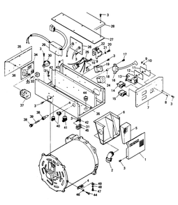 Connection Box Assembly Diagram and Parts List for 6368-2  Generac Generator