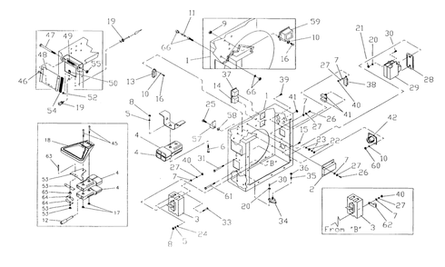 Control Panel 1 Diagram and Parts List for 9740-5  Generac Generator
