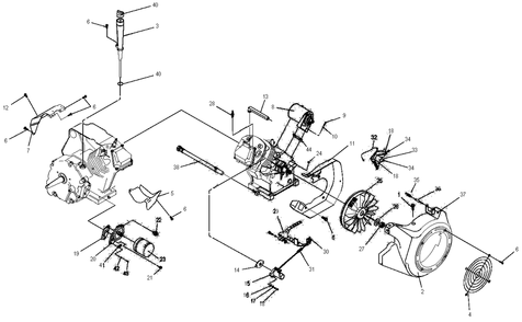 Part Location Diagram of 0C4739 Generac Screw Pphm M3-0.5 X 6