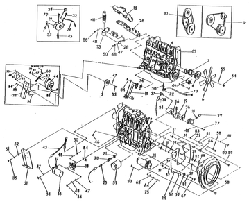 Ev Engine Common Parts Diagram and Parts List for 0007570 (3035032)(2014) Generac Generator