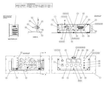 Control Panel Diagram and Parts List for 4066-0  Generac Generator