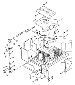 Engine Enclosure Diagram and Parts List for 8933-0  Generac Generator
