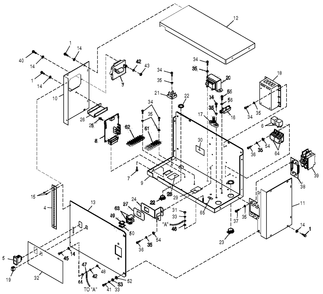Control Panel Diagram and Parts List for 0050540 (3971328)(2004) Generac Generator