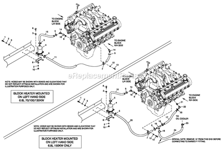 Ev Block Heater 6.8l Diagram and Parts List for LT07068KVSNA (GXC00440 - )(2010) Generac Generator