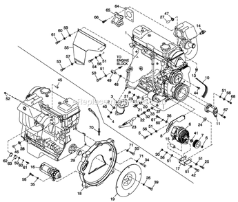 Ev Engcomprt 2.4l C2 Diagram and Parts List for QT03524GVSNR (4667946)(2016) Generac Generator