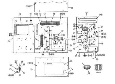 Voltage-Phase Selector Board (Part 2) Diagram and Parts List for 9303-5  Generac Generator