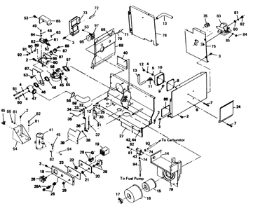 Engine Shrouding Diagram and Parts List for 6269-3  Generac Generator