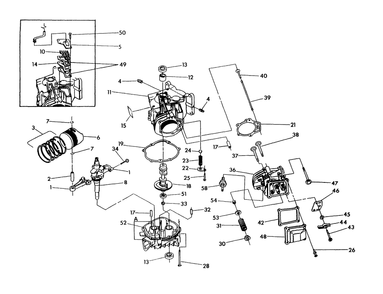Long Block Diagram and Parts List for 0661-0  Generac Generator