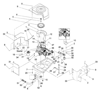 Part Location Diagram of A9841 Generac Exhaust Manifold