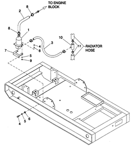Block Heater Diagram and Parts List for 4361-1  Generac Generator