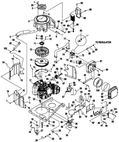Engine Accessories 2 Diagram and Parts List for 0049160 (4002828 - 4394711)(2014) Generac Generator