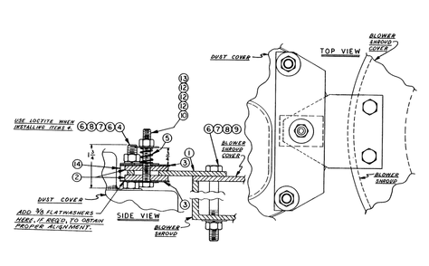 Vibration Dampening Assembly Diagram and Parts List for 5697-4  Generac Generator