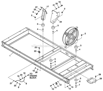 Ev M0unting Base 60kw Diagram and Parts List for QT06030JVAN (5098532)(2008) Generac Generator