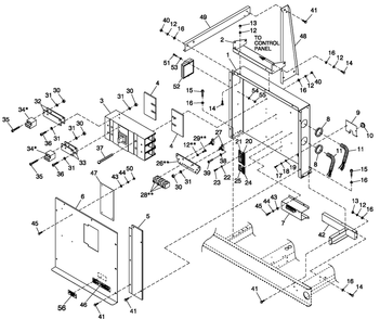 Control Panel C5 H-100 Lmd Diagram and Parts List for CT15068ANSN (1507V23117)(2007) Generac Generator