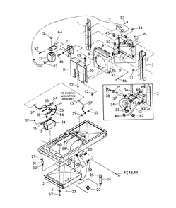 Mounting Base Diagram and Parts List for 9135-3  Generac Generator