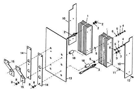 Diode Plate Diagram and Parts List for 8247-4  Generac Welder