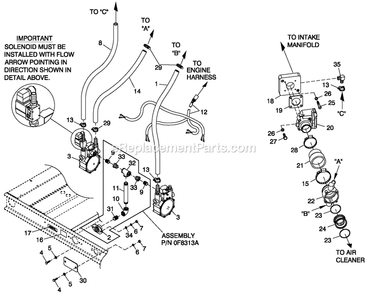 Ev Fuel System 60kw C4 Nat Gas Diagram and Parts List for QT06030JVAN (5098532)(2008) Generac Generator