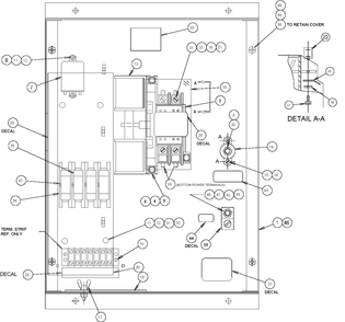 Part Location Diagram of 77441 Generac Handle Trsfr Sw H.s