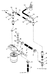 Fuel Supply Diagram and Parts List for 9344-1  Generac Generator