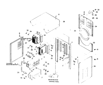 Panel Frame Diagram and Parts List for 1005-C  Generac Welder