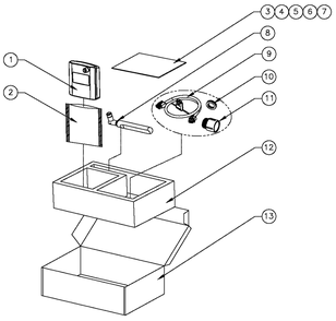 Ev Mobile Link Diagram and Parts List for HT04554ANAC (8408435)(2013) Generac Generator