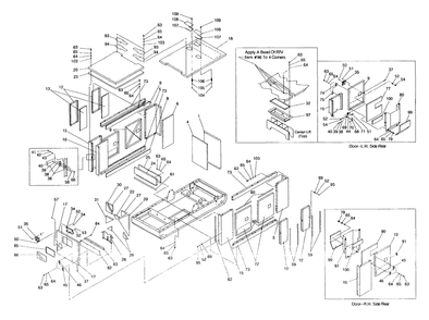 Compartment Diagram and Parts List for 4061-0  Generac Generator