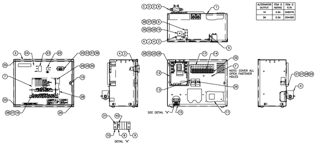 R-200a 3600 Rpm G1.6l G11 Diagram and Parts List for 0053363 (4786586)(2007) Generac Generator