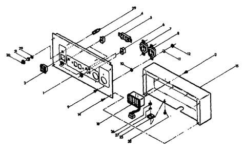 Receptacle Panel Diagram and Parts List for L7500E (8992-0)(8992-0) Generac Generator
