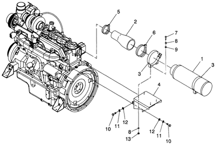 Air Cleaner Diagram and Parts List for 4065-1  Generac Generator