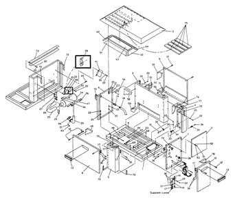 Part Location Diagram of 21747K Generac Acoustic Foam/Engine Bottom Back