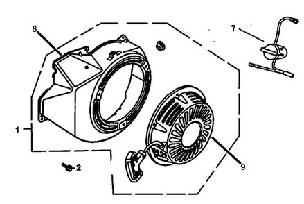 Starter Diagram and Parts List for 0059763 (9429553A)(2015) Generac Generator