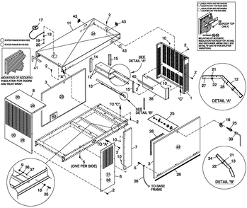 Enclosure C2 Diagram and Parts List for QT06024AVSN (5364471 - 5369398)(2009) Generac Generator