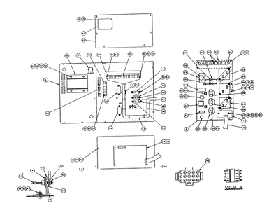 Control Panel Diagram and Parts List for 9300-3  Generac Generator