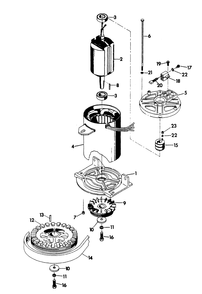 Alternator Diagram and Parts List for 6246-0  Generac Generator