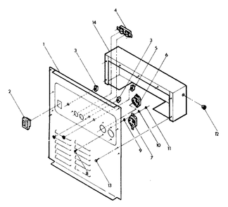 Receptacle Panel Diagram and Parts List for G6000 (9075-0)(9075-0) Generac Generator