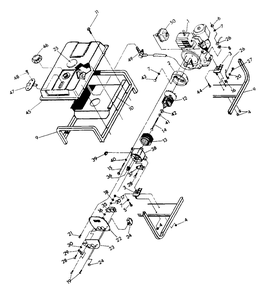 Cradle And Stator (10/95) Diagram and Parts List for S3000 (9387-0)(9387-0) Generac Generator