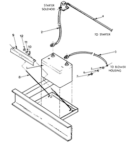 Battery Diagram and Parts List for 9112-4  Generac Generator
