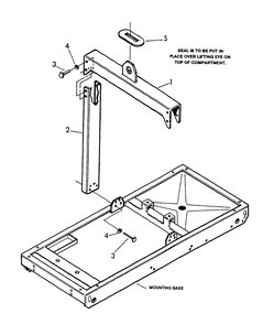 Center Lift Diagram and Parts List for 9575-1  Generac Generator