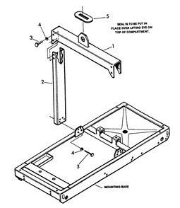 Center Lift Diagram and Parts List for 9134-8  Generac Generator