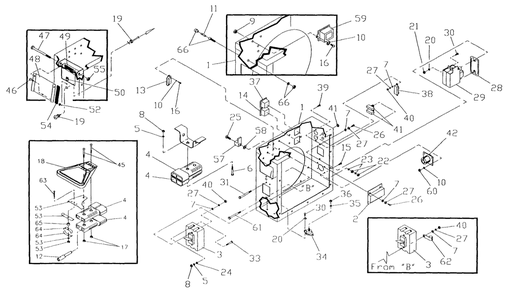 25kw Control Panel Diagram and Parts List for 9564-6  Generac Generator