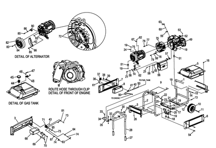 Part Location Diagram of 0F557 Generac Screw Shoulder M5-0.8 X 20