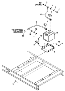 Battery 60kw C2 Diagram and Parts List for 0056090 (5246790)(2008) Generac Generator