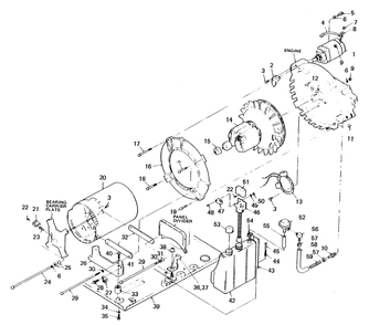 Alternator, Ignition And Oil Systems Diagram and Parts List for 6894-1  Generac Generator