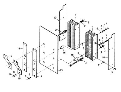 Diode Plate Diagram and Parts List for 6973-0  Generac Welder