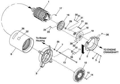 Generator Diagram and Parts List for QT02015ANAN (4299342 - 4407867)(2006) Generac Generator