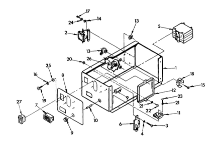 Control Panel Diagram and Parts List for 9007-7  Generac Generator